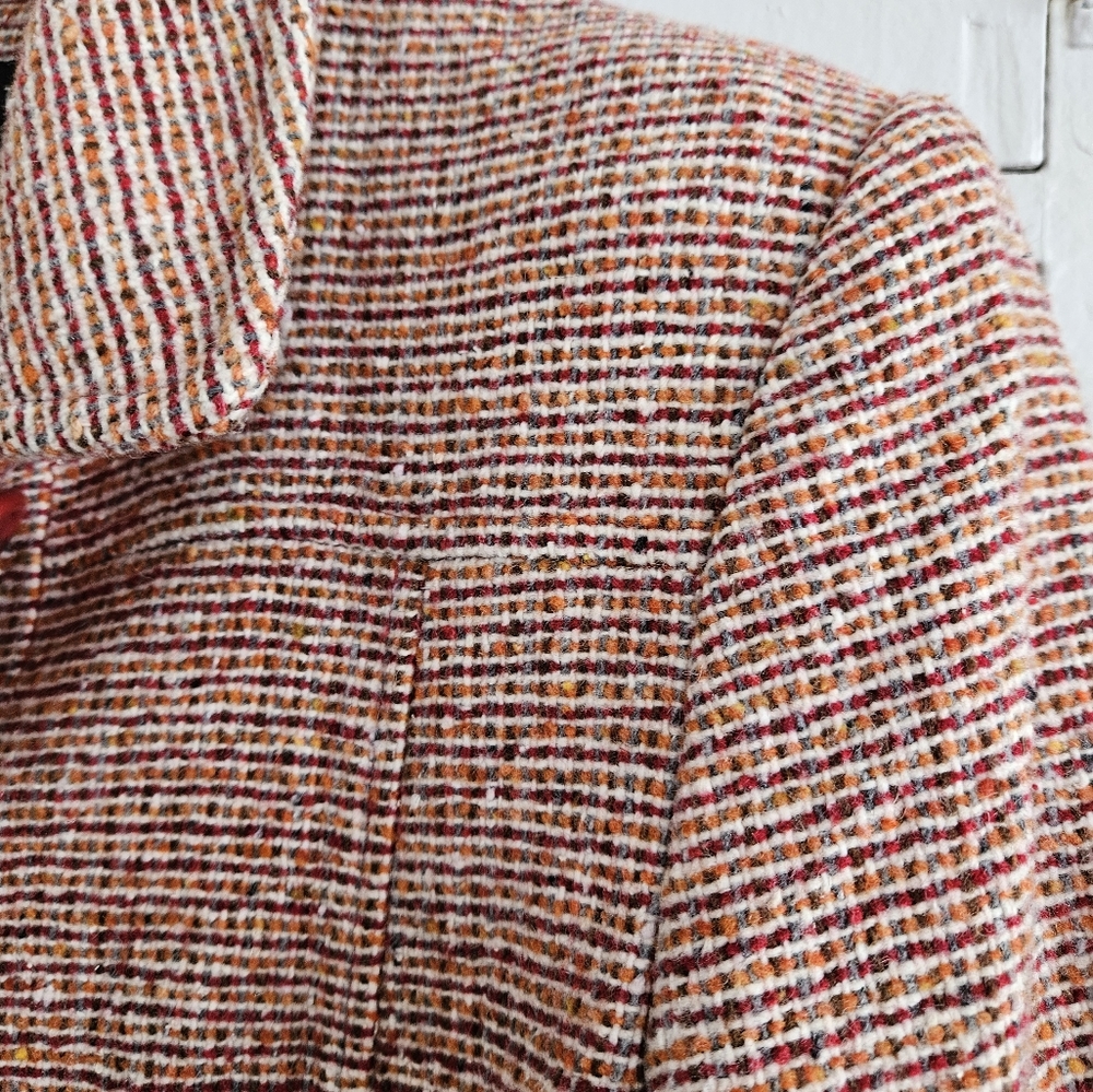 Static Button Down Winter Coat Size M - image 3